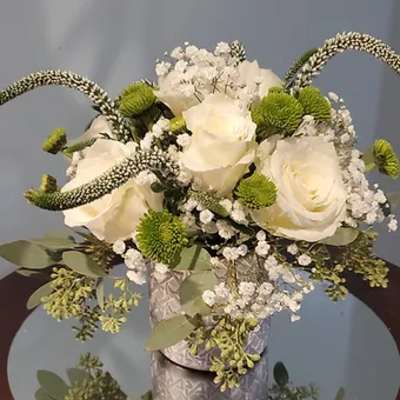 Designer white arrangement
