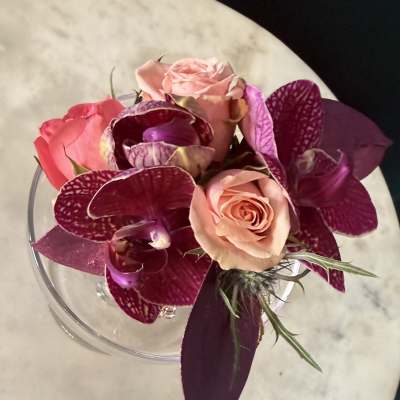Orchid Cuff Corsage by Evergreen Elegance