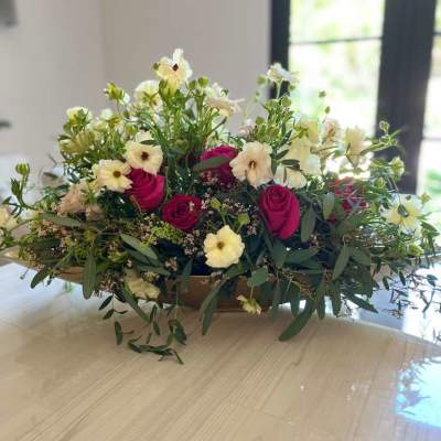 Sailing Through Flowers – Boat-Based Floral Arrangement | Exclusive Design in Orange County