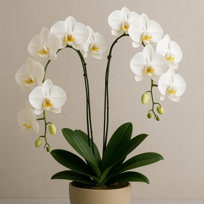 Double Orchid - Two Stem Orchid Planter