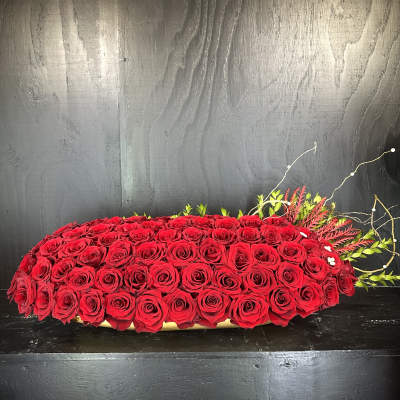 Huge Arrangement with Red Roses