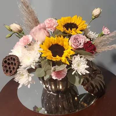 Elegant Bronze Pumpkin