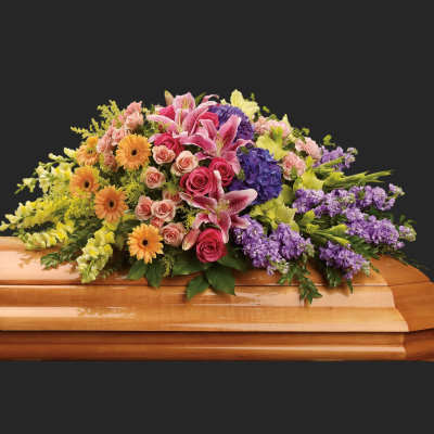 Garden of Sweet Memories Casket Spray