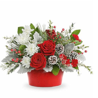 Snowy Pines Centerpiece