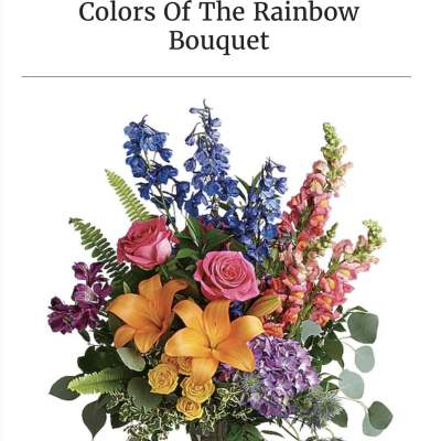 Colors of the Rainbow Bouquet
