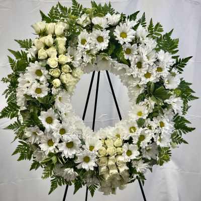 All White Wreath