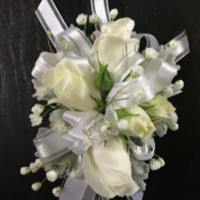 White Wrist Corsage