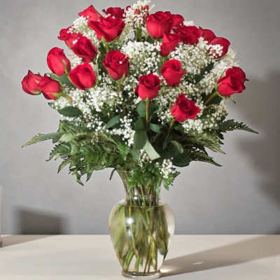 Two Dozen Long Stemmed Roses