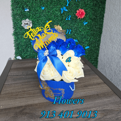 Sweet Blue Round Box