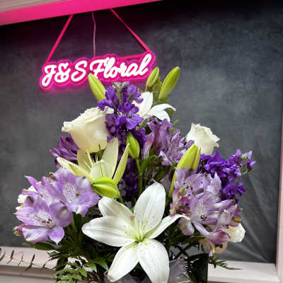White and Purple Elegance