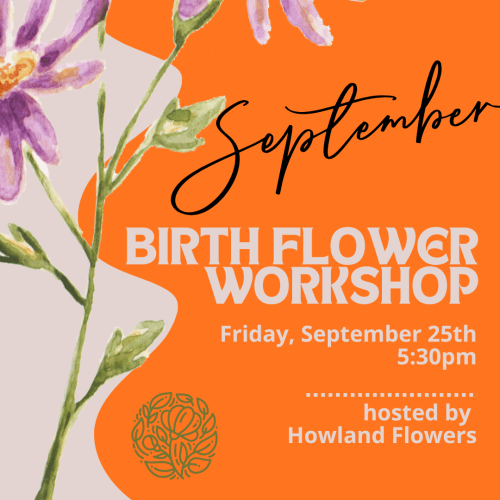 September Birth Flower Workshop