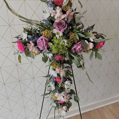 Call to order - Sympathy Easel - Cross Shape