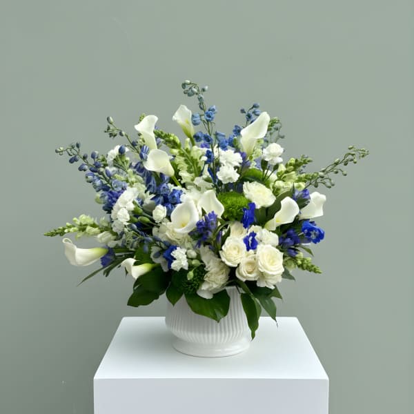 Azure Elegance Floral Arrangement