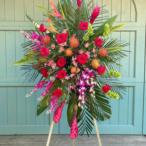 Tropical Tribute Standing Spray