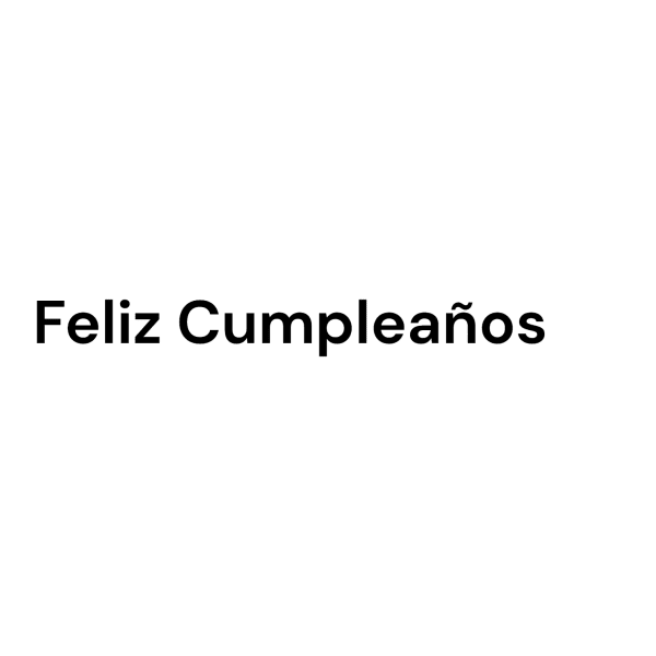 Feliz Cumpleaños