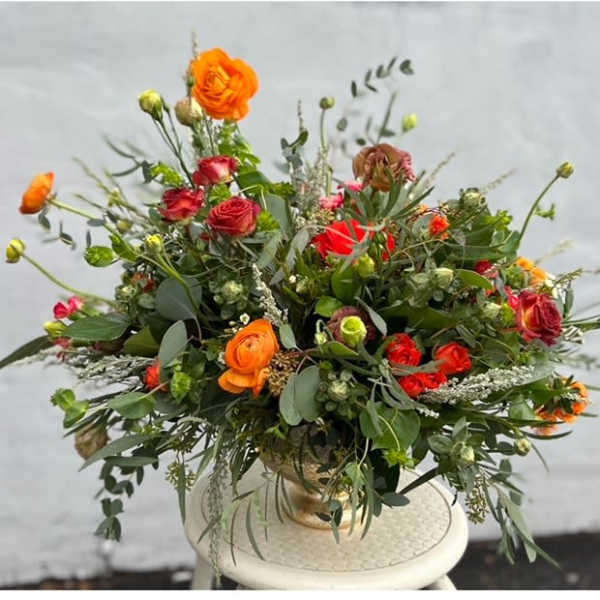 Vibrant Sunset Garden Centerpiece