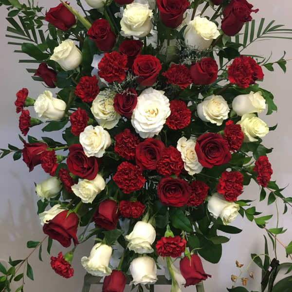 Love and purity Spray by Seulberger's Florist