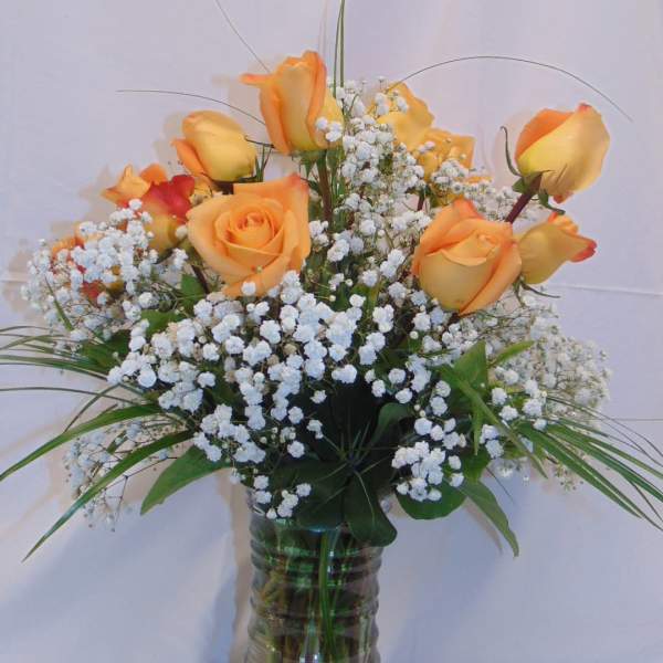 Dozen Orange Roses