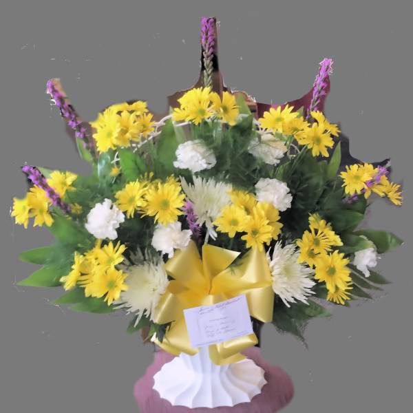 Basket of Fresh Summer Blossoms