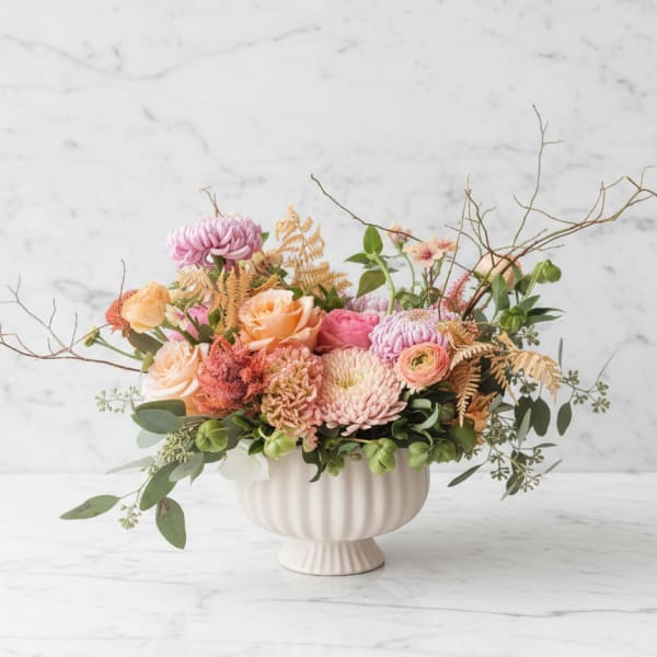Matte pale pink compote