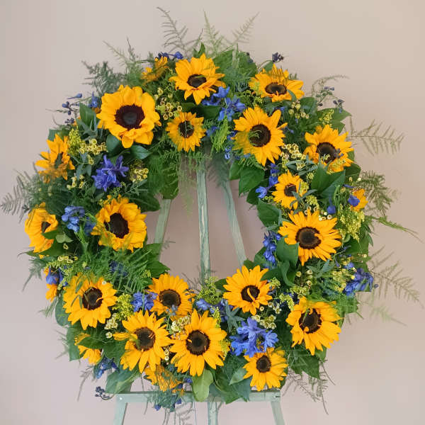Sunflower Standing Wreath