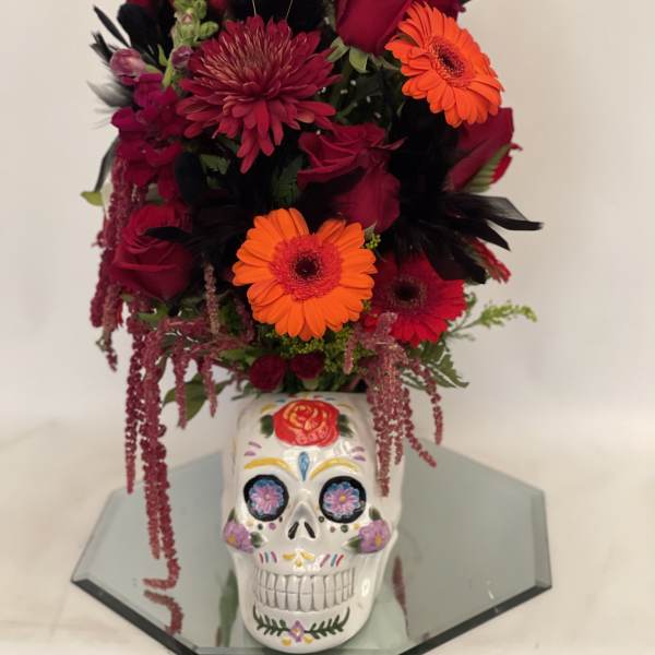 Colorful Skull Floral