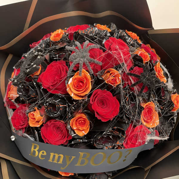 Be my BOO? Rose wrapped