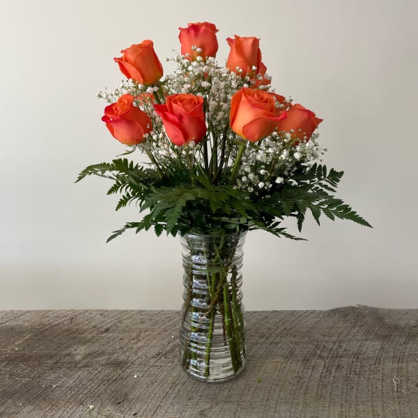 Dozen Orange Roses