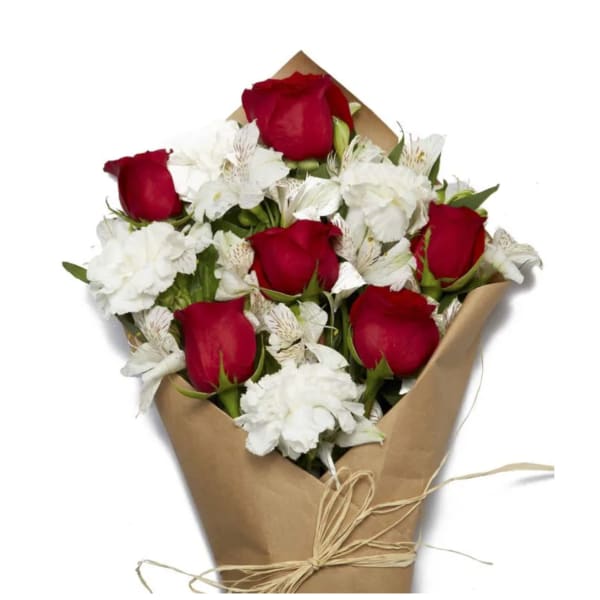 Fresh Red and White Blooms