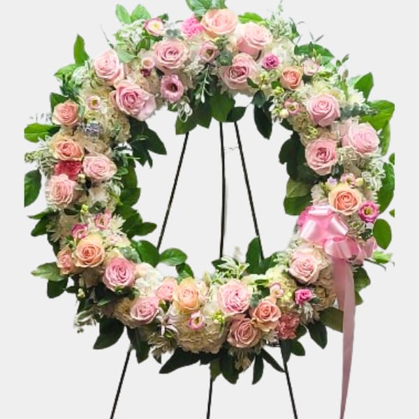 Serene Blessings Standing Wreath