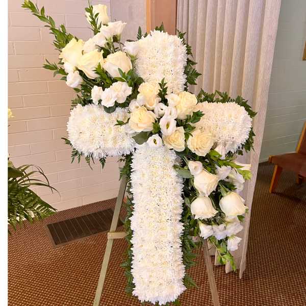 White Garland Cross
