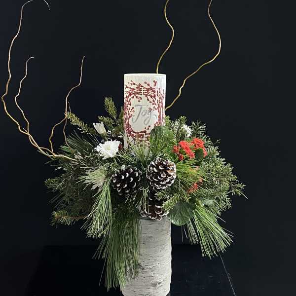 Joy (LED) Candle and Candlestand