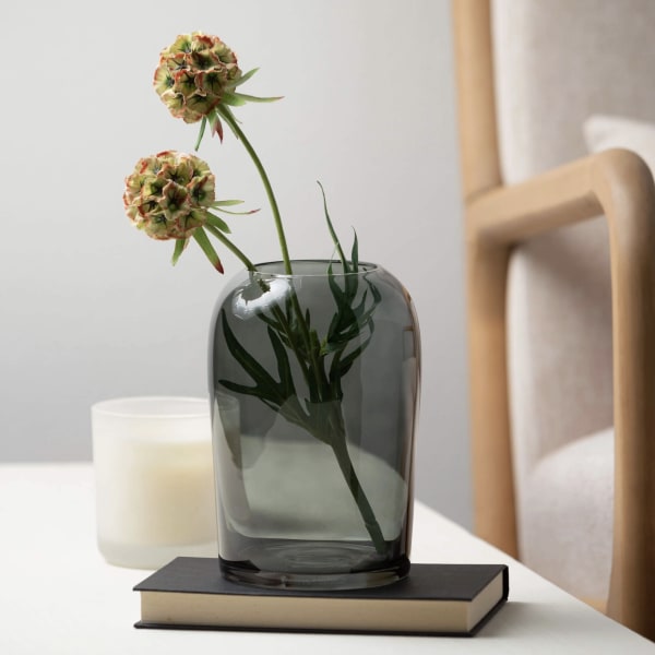 Smoky Glass Vase