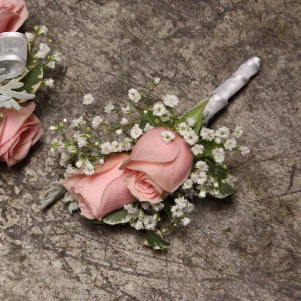 Cotton Candy Boutonniere