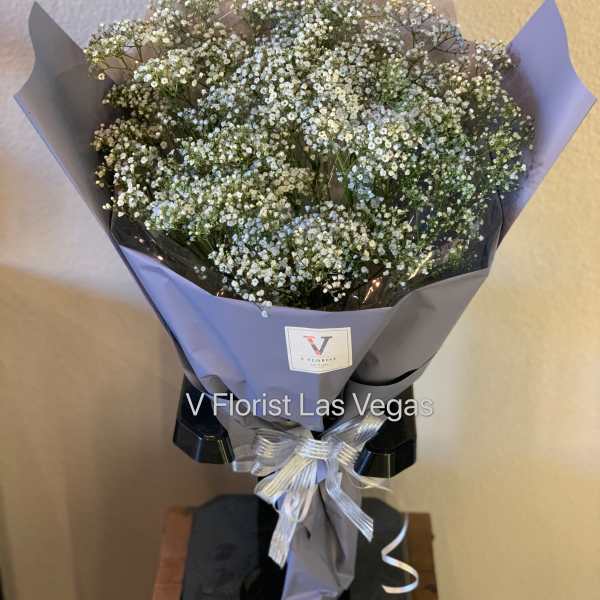 Light Blue Baby's Breath Bouquet