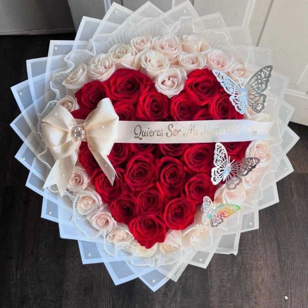 buchon en forma de corazon