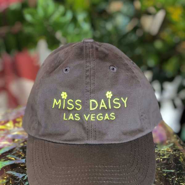 Miss Daisy Dad Hat in Grey & Neon Green