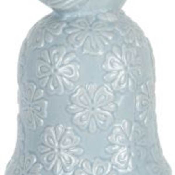 Ceramic blue pattern Songbird Chime
