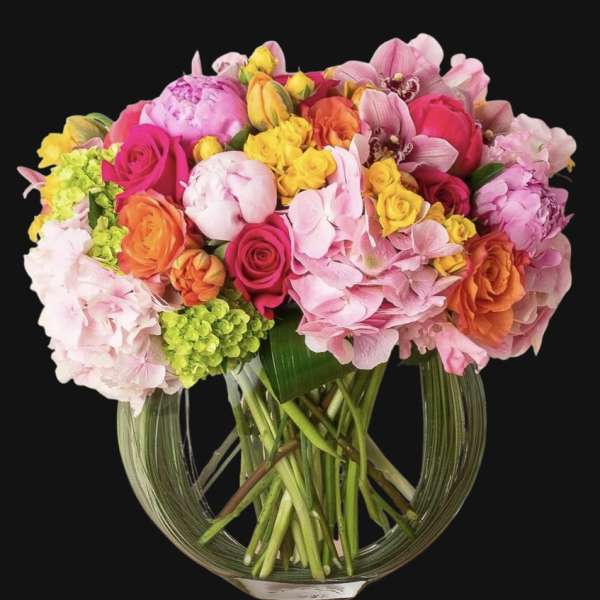 Pink Peony Color Splash Bouquet