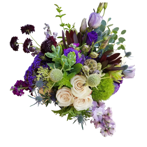 Summertime Blues wildflower arrangement.