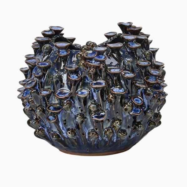 Blue Barnacle Thai Ceramic Vase