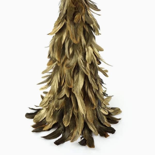 Gold Feather Tree - 16"
