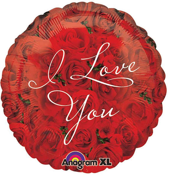 I Love You Roses Mylar