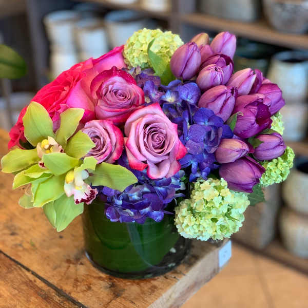 English Garden with Orchids