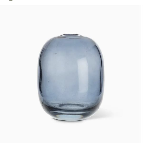 Medium Barrel Bud Vase - Blue