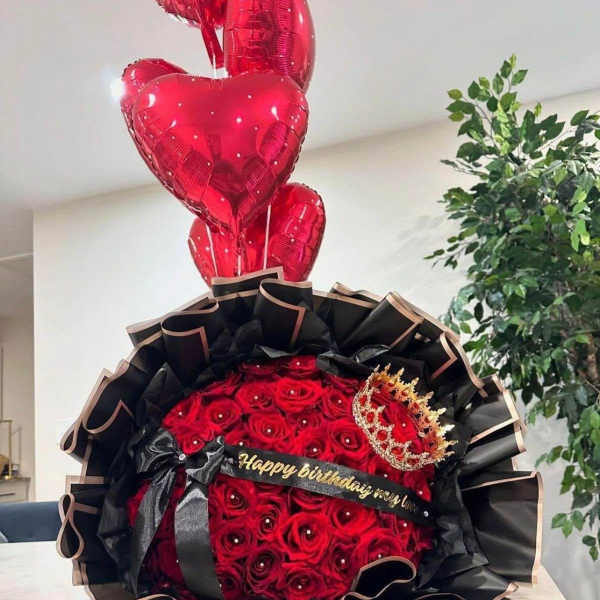 Hermoso buchon de rosas