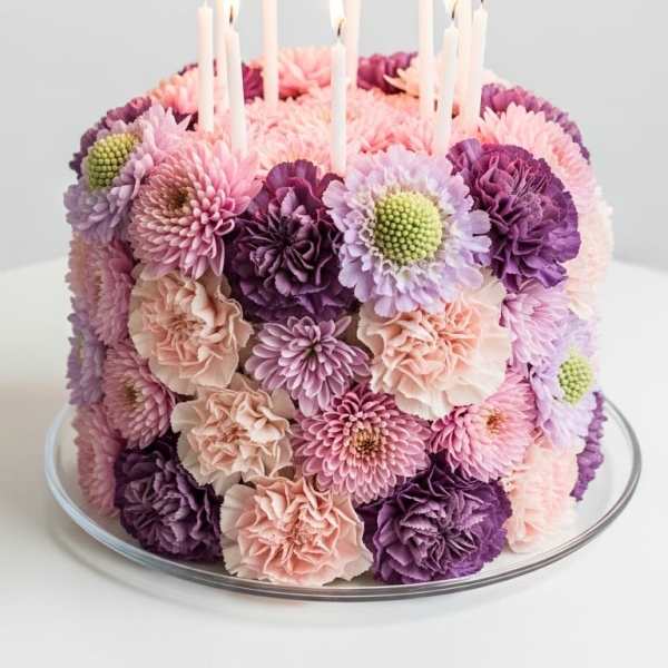 Flower Cake by Indy Joy Blooms