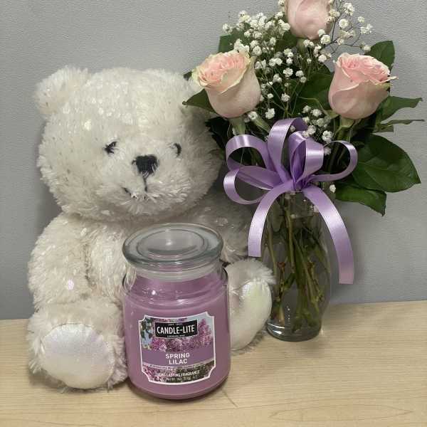 Pink Roses & White Bear Trio