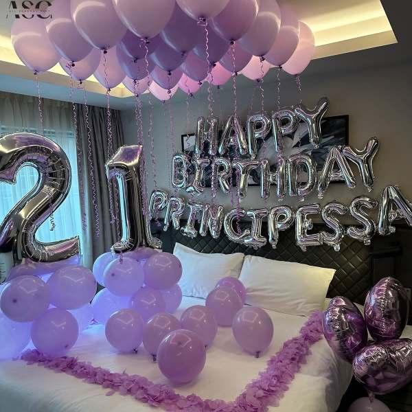 lila habitacion romantica