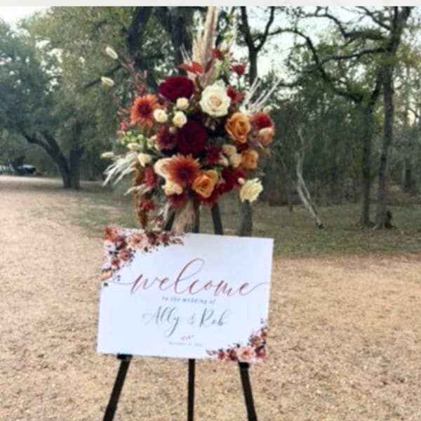 Welcome Sign Florals